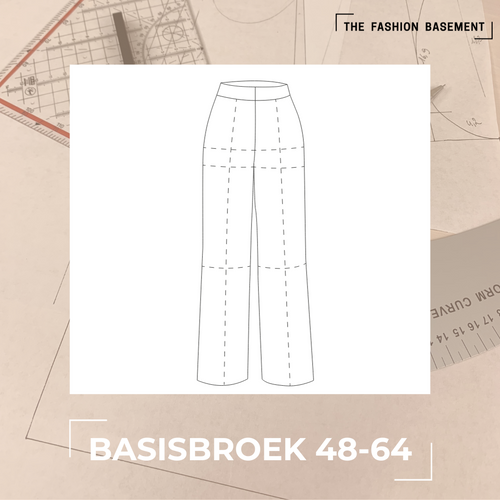 Patroon klassieke basisbroek maat 48 - 64 van The Fashion Basement